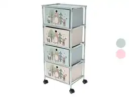 Lidl LUPILU Kinder kast, met wielen, 35 x 26 x 82,5 cm aanbieding