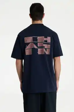 Wehkamp CHASIN' oversized T-shirt met backprint - navy blazer aanbieding
