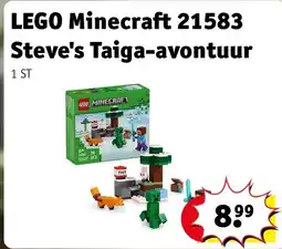 Kruidvat LEGO Minecraft 21583 Steve's Taiga-avontuur aanbieding