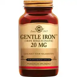 Etos Solgar Gentle Iron 20 mg Capsules 90 stuks aanbieding