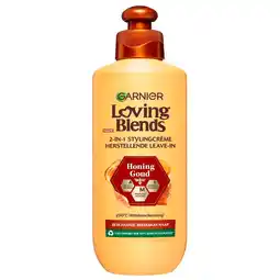 Kruidvat Garnier Loving Blends Honing Goud Voedende Leave-In Crème aanbieding