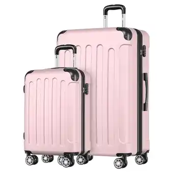 ANWB Trvlmore Kofferset 2 Delig 38L Roze aanbieding