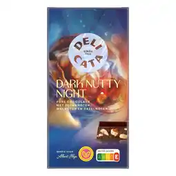 Albert Heijn Delicata Reep dark nutty night pure chocolade aanbieding