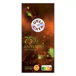 Albert Heijn Delicata Reep 75% hazelnoot aanbieding