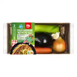Albert Heijn AH Sticky aubergine met rijst verspakket aanbieding