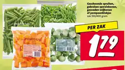 Nettorama Geschoonde spruiten, gebroken sperziebonen, gesneden snijbonen of pompoenblokjes aanbieding