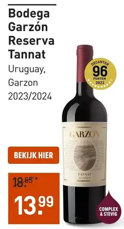 Gall & Gall Bodega Garzón Reserva Tannat aanbieding