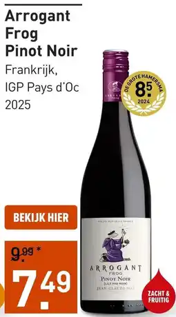 Gall & Gall Arrogant Frog Pinot Noir aanbieding