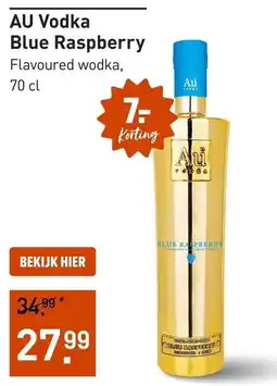 Gall & Gall AU Vodka Blue Raspberry aanbieding