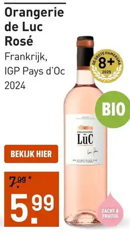 Gall & Gall Orangerie de Luc Rosé aanbieding