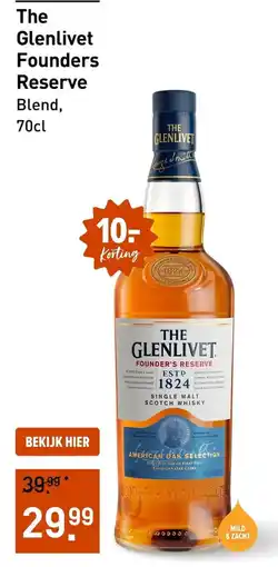 Gall & Gall The Glenlivet Founders Reserve aanbieding
