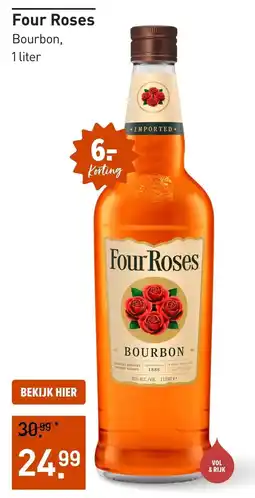 Gall & Gall Four Roses Bourbon aanbieding