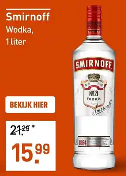 Gall & Gall Smirnoff Wodka aanbieding