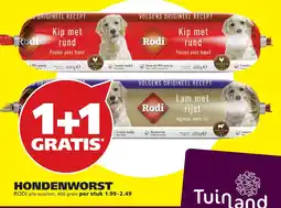 Tuinland Rodi Hondenworst aanbieding