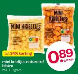 Spar mini krieltjes naturel of bistro aanbieding