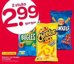 Spar Cheetos, Lay's Bugles of Wokkels aanbieding