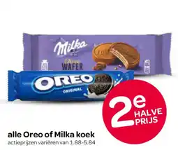 Spar alle Oreo of Milka koek aanbieding