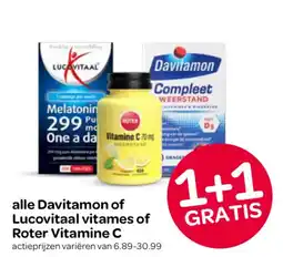 Spar alle Davitamon of Lucovitaal vitames of Roter Vitamine C aanbieding