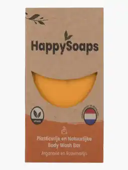Flink Happy Soaps Body bar arganolie & rozemarijn aanbieding
