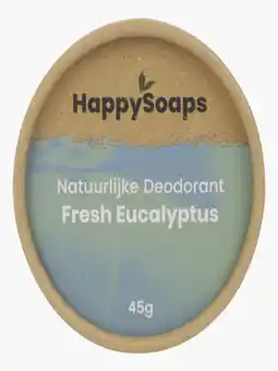 Flink Happy Soaps Deodorant fresh eucalyptus aanbieding