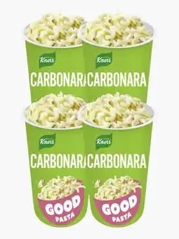 Flink Knorr Good Carbonara cup 71g 4x aanbieding