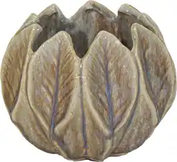 Intratuin Mega Collections bloempot Ida groen D 24 H 19 cm aanbieding