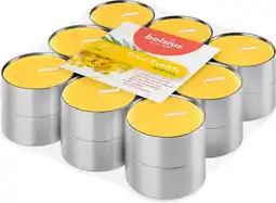 Intratuin Bolsius geurkaars True Scents Mimosa geel 4 uur D 3,5 H 1,8 cm 18 stuks aanbieding