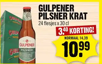 Dirck 3 Gulpener Pilsner Krat aanbieding