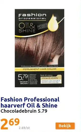 Action Fashion Professional haarverf Oil & Shine aanbieding