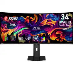 MediaMarkt MSI Mag 341cqp Qd-oled X28 - 34.18 Inch Uwqhd 3440 X 1440 Pixels Oled (organic Light-emitting Diode) aanbieding