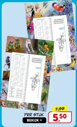 Boekenvoordeel HUMMINGBIRD 2027 aanbieding