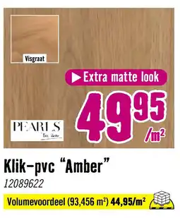 Hornbach Pearls klik-pvc amber aanbieding