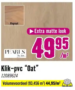 Hornbach Pearls Klik-pvc Oat aanbieding