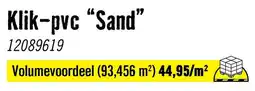 Hornbach Klik-pvc Sand aanbieding