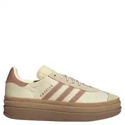 Wehkamp adidas Originals Gazelle Bold suède sneakers - ecru/roze aanbieding