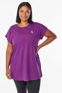 Wehkamp ACTIVE By Zizzi Plus Size sport T-shirt paars aanbieding