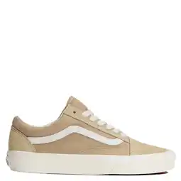 Wehkamp Vans Old Skool katoenen sneakers - zand/wit aanbieding