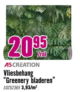 Hornbach AS CREATION Vliesbehang "Greenery bladeren" aanbieding