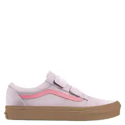 Wehkamp Vans Old Skool V katoenen sneakers - lichtroze/roze aanbieding