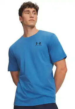 Wehkamp Under Armour Sportstyle LC T-shirt met logo - blauw aanbieding