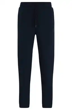Wehkamp BOSS regular fit joggingbroek dark blue aanbieding