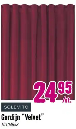 Hornbach solevito gordijn "velvet" aanbieding