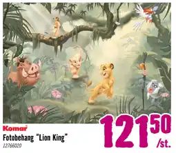 Hornbach Komar Fotobehang "Lion King" aanbieding