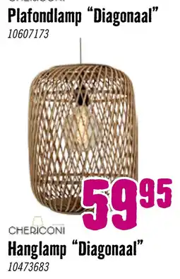 Hornbach chericoni plafondlamp diagonaal 10607173 aanbieding