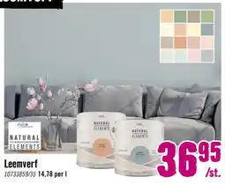 Hornbach style COLOR NATURAL ELEMENTS Leemverf aanbieding