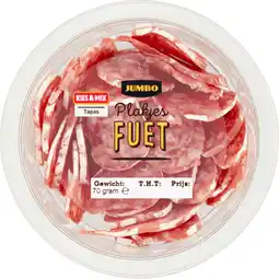 Jumbo Jumbo Plakjes Fuet 70 g aanbieding