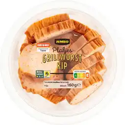 Jumbo Jumbo Plakjes Grillworst Kip 160 g aanbieding