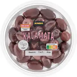 Jumbo Jumbo Olijven Kalamata 100 g aanbieding
