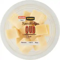 Jumbo Jumbo Kaasblokjes Oud 48+ 100 g aanbieding