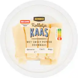Jumbo Jumbo Rolletje Kaas met Sweet Pepper Roomkaas 80 g aanbieding